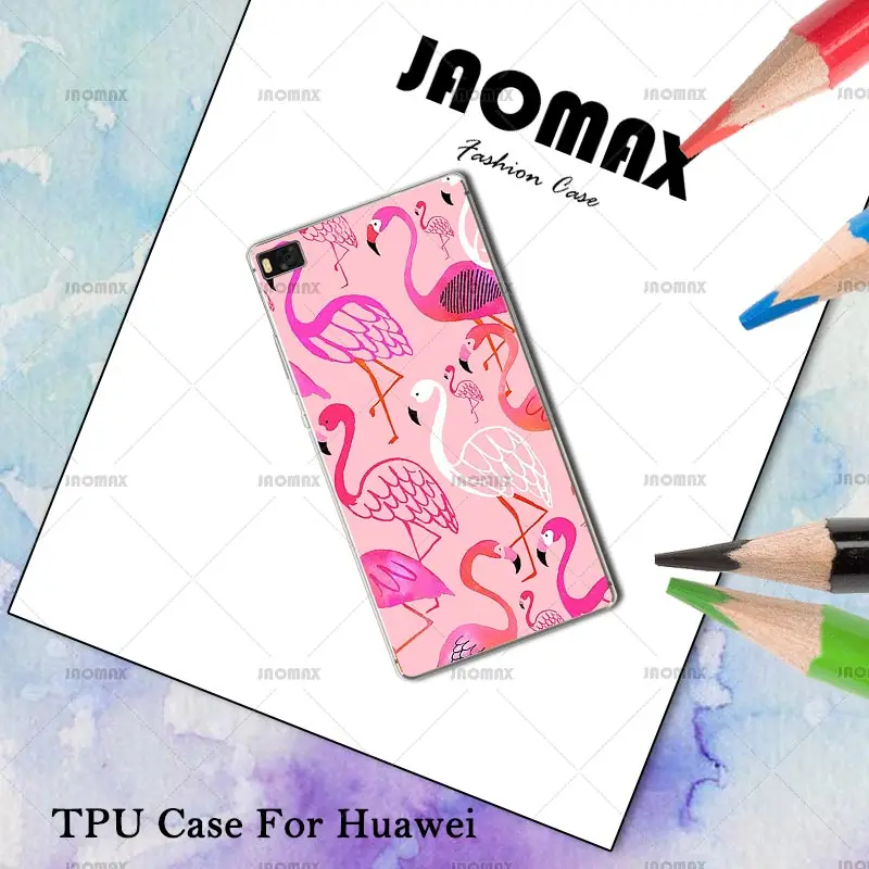 Новая мода Coforful Фламинго чехол для Huawei P10 P9 P8 Lite Коврики 8 9 Pro Honor V8 5C прозрачный