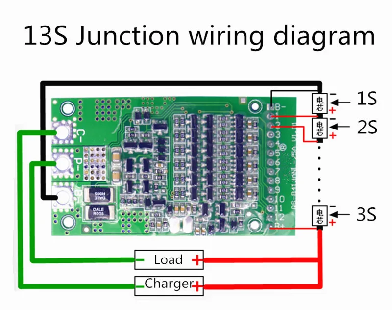 24 В 36 в 48 6 S/7 S/13 S 25A баланс BMS доска полимерный литий/Ternary литий/фосфат железа/LiFePo4