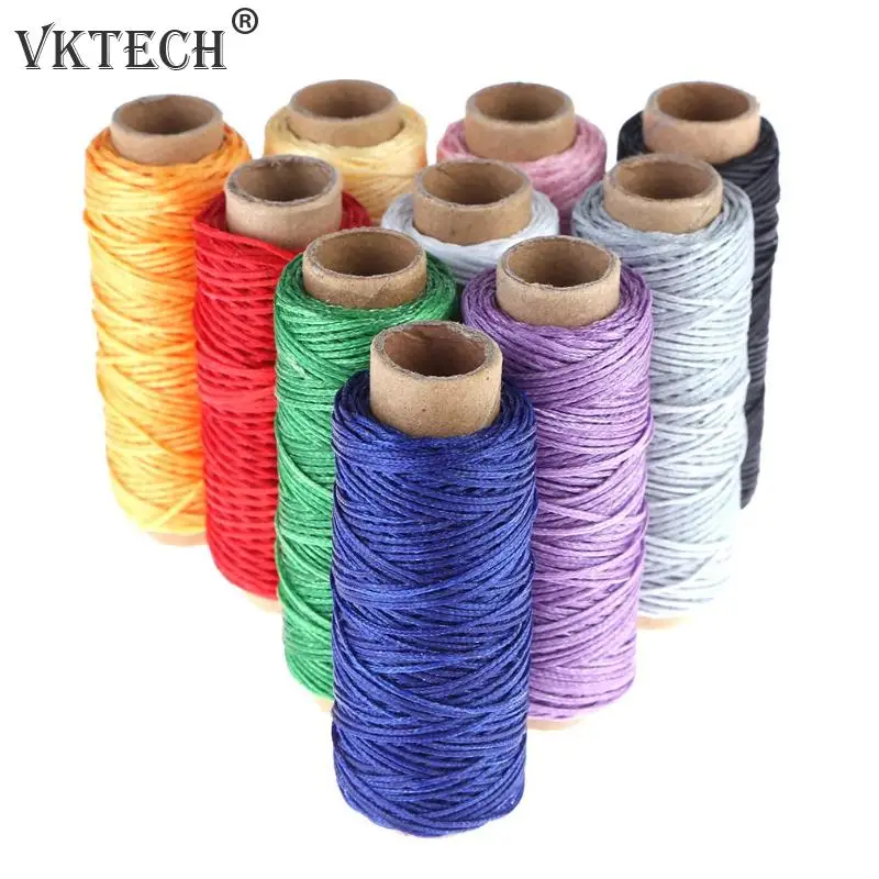 10 шт./пакет 50 м 150D нитки швейные нитки для шитья кожи Воск нити DIY ручной вышивки шнур кожаные инструменты Вязание ремесло