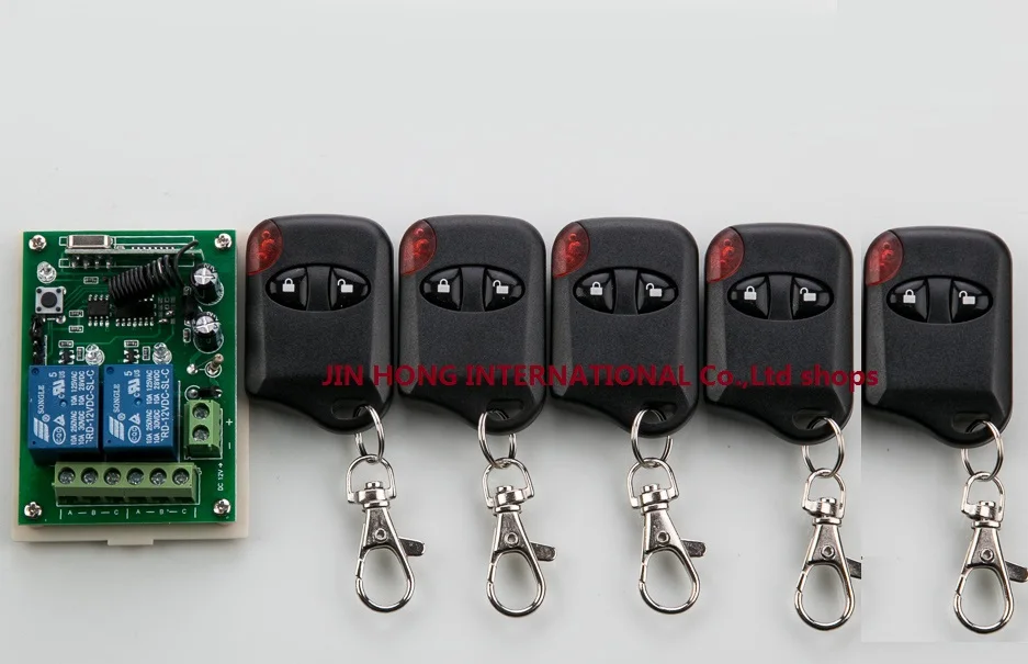 DC12V 2CH Wireless переключатель системы дистанционного управления teleswitch 1 * приемник + 5 * передатчик кошачий глаз для бытовой техники ворота гаража DC12V 2CH Wireless переключатель системы дистанционного управления teleswitch 1 * приемник + 5 * передатчик кошачий глаз для бытовой техники ворота гаража