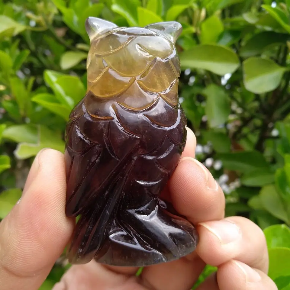 Искусственная кристальная Сова 2 5 дюйма искусственный камень | Дом и сад