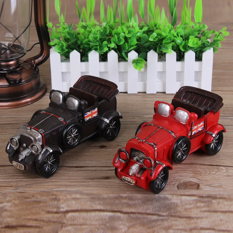 2019 New Arrival Classic Car Pattern Money Saving Box Case Coins High Quality Resin Shaped Piggy Bank Cash Coin Gifts | Дом и сад