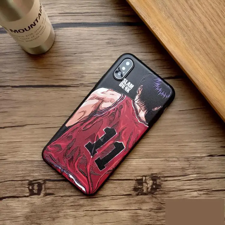 Японский комикс Slam dunk Sakuragi чехол для телефона iphone X XS MAX XR 10 8 7 6 6s plus 3d рельефный Мягкий силиконовый чехол funda capa - Цвет: 11