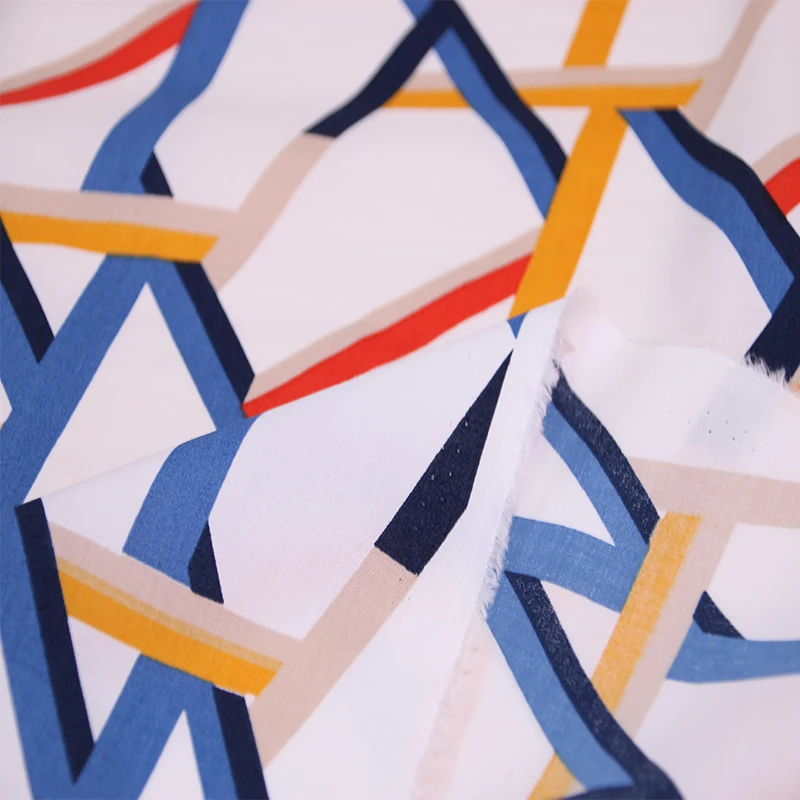 Полосатое платье радужных цветов ткань с принтом 100% хлопковая для женщин девочек