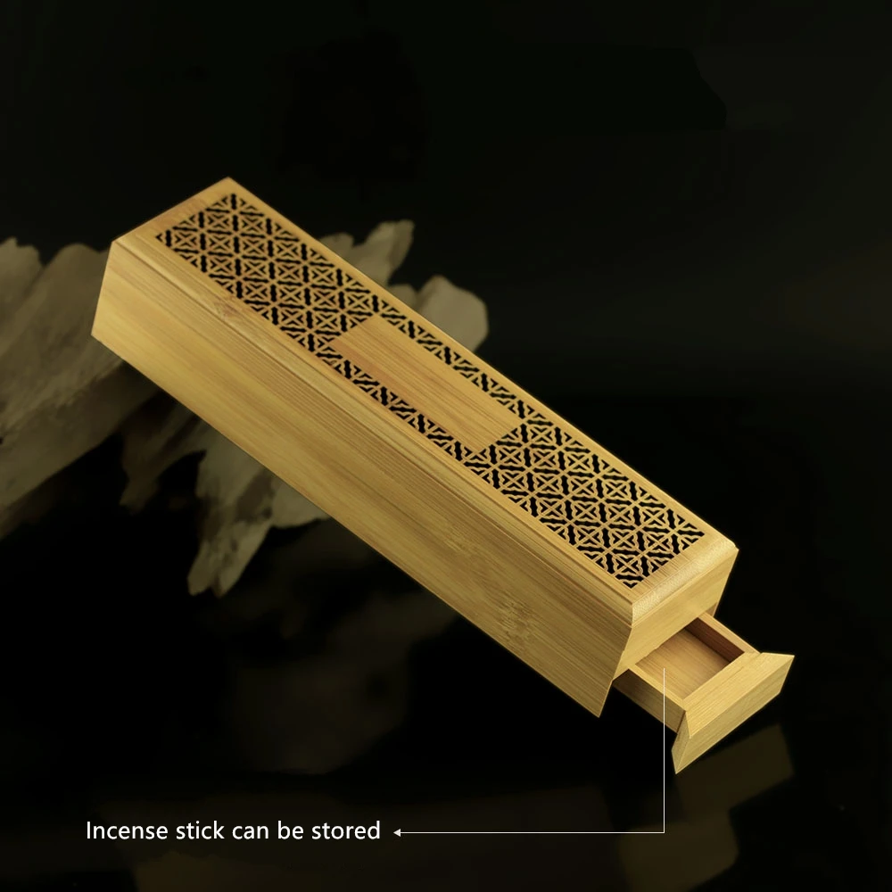 Курильница из бамбука ручной работы для гостиной|stick incense holder|incense holderwood censer |