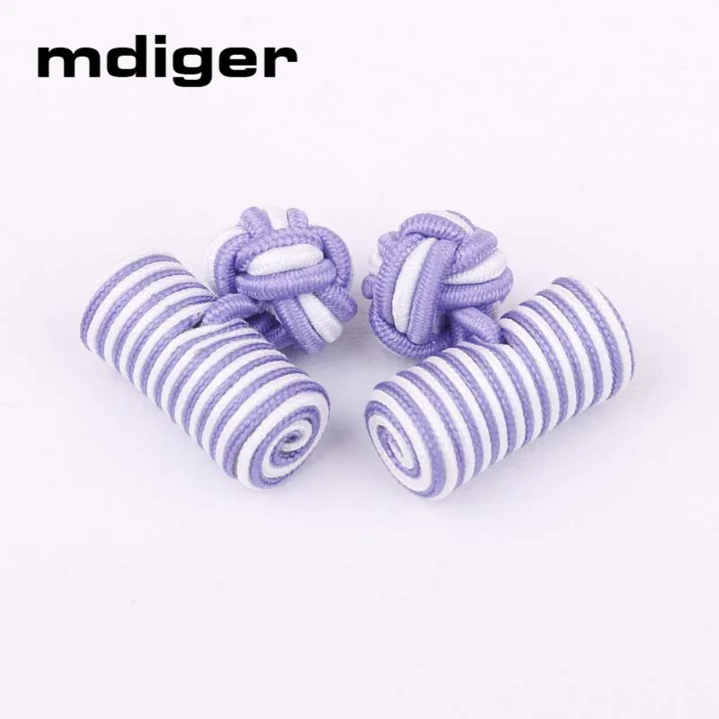Mdiger брендовые Модные мужские запонки Классические двойные веревочные в форме