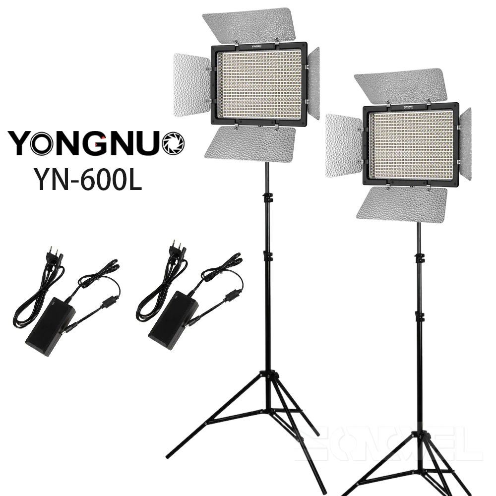 Комплект YONGNUO YN600L CRI95 светодиодная панель для видеосъемки с адаптером питания