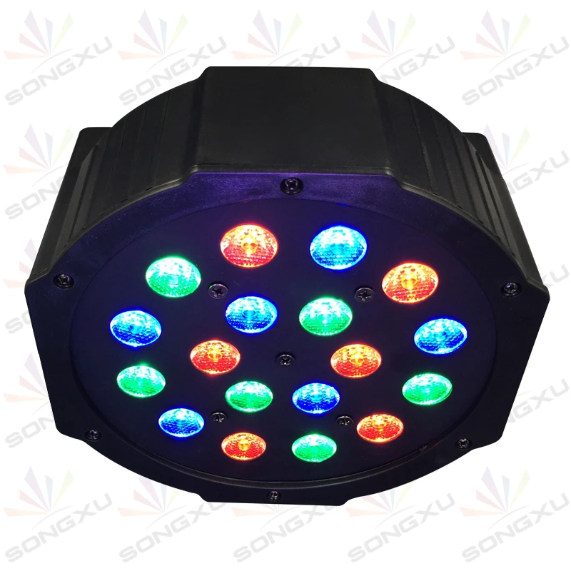 led rgb 18*1w плоские номинальной света для дискотек домашний праздник
