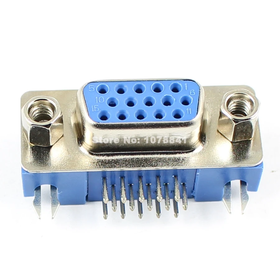 10 шт. D SUB (15 контактов правый угол Женский VGA разъем PCB 3 ряда Тип 08|l connector|row pin |