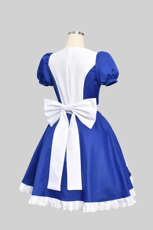 Игра Alice Madness Returns косплей костюм Хэллоуин Карнавальная Униформа синий платье