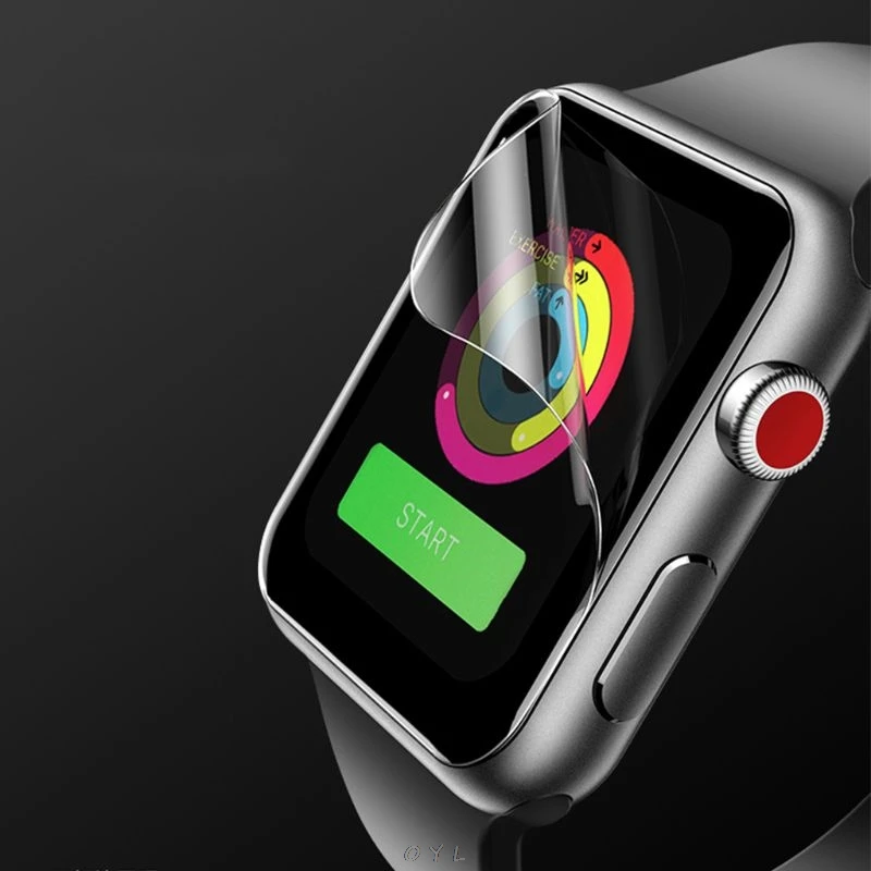 3D полная термополиуретановая пленка для Apple Watch 44 мм мягкий край анти фиолетовый