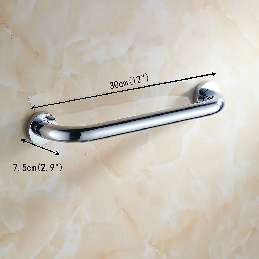 Поручни латунь Домашний Уход 12 дюймовый Современный полированный хром|grab bar|brass