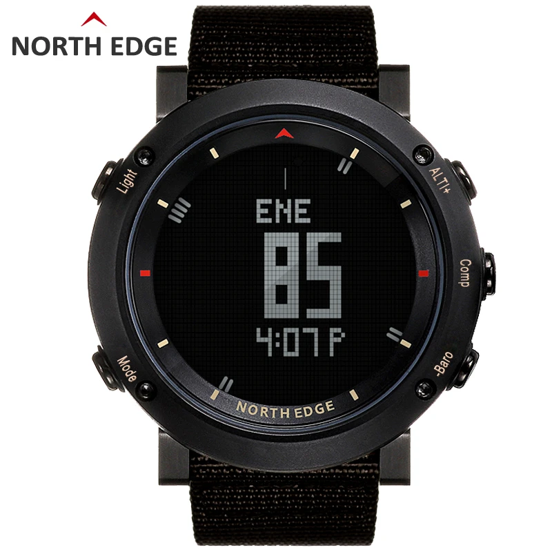 Мужские спортивные цифровые часы NORTH EDGE для бега плавания альтиметр барометр
