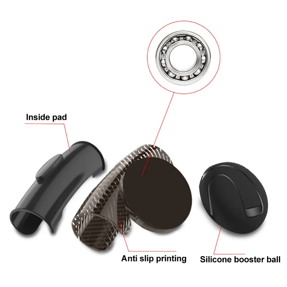 

Practical Safe 360 Degree Rotary Steering Wheel Knob Ball Booster Durable Rubber Pad Auto Car Styling Handle Control Spinner