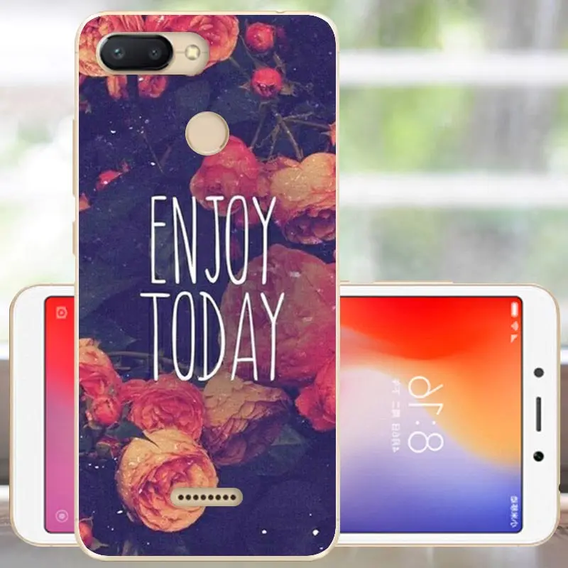 Чехол для Fanatu Xiaomi Redmi 6A, силиконовый чехол для Redmi 6A, мягкий ТПУ чехол-бампер для Redmi 6 A 6A, задняя крышка