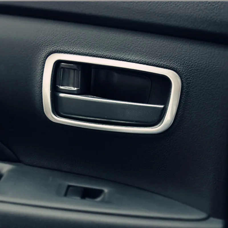 Фото 4 шт., защитные накладки на дверные ручки для Mitsubishi Outlander 2013, 2014, 2015, 2016 №1