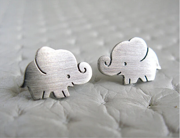 Handmade Cute Baby Elephant Earrings for women girls Pet Lovers Gifts Idea | Украшения и аксессуары