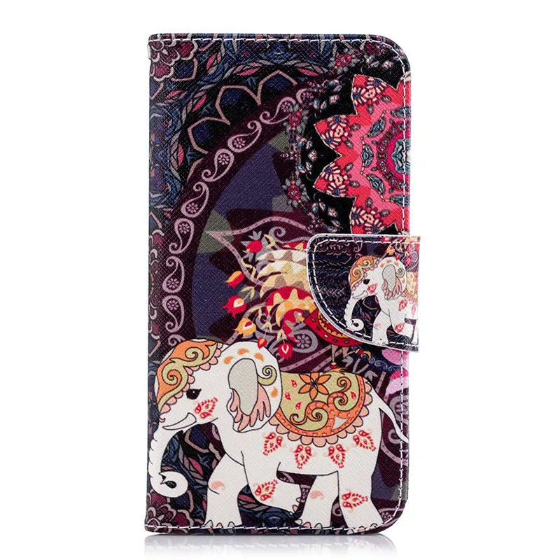 Flower Elephant Высококачественный Роскошный чехол для huawei P Smart Plus P30 P20 P9 mate 10 Lite 20 Pro Y5 Y6 Y7 Y9 бизнес РЕТРО откидной Чехол P07Z - Цвет: Flower Elephant