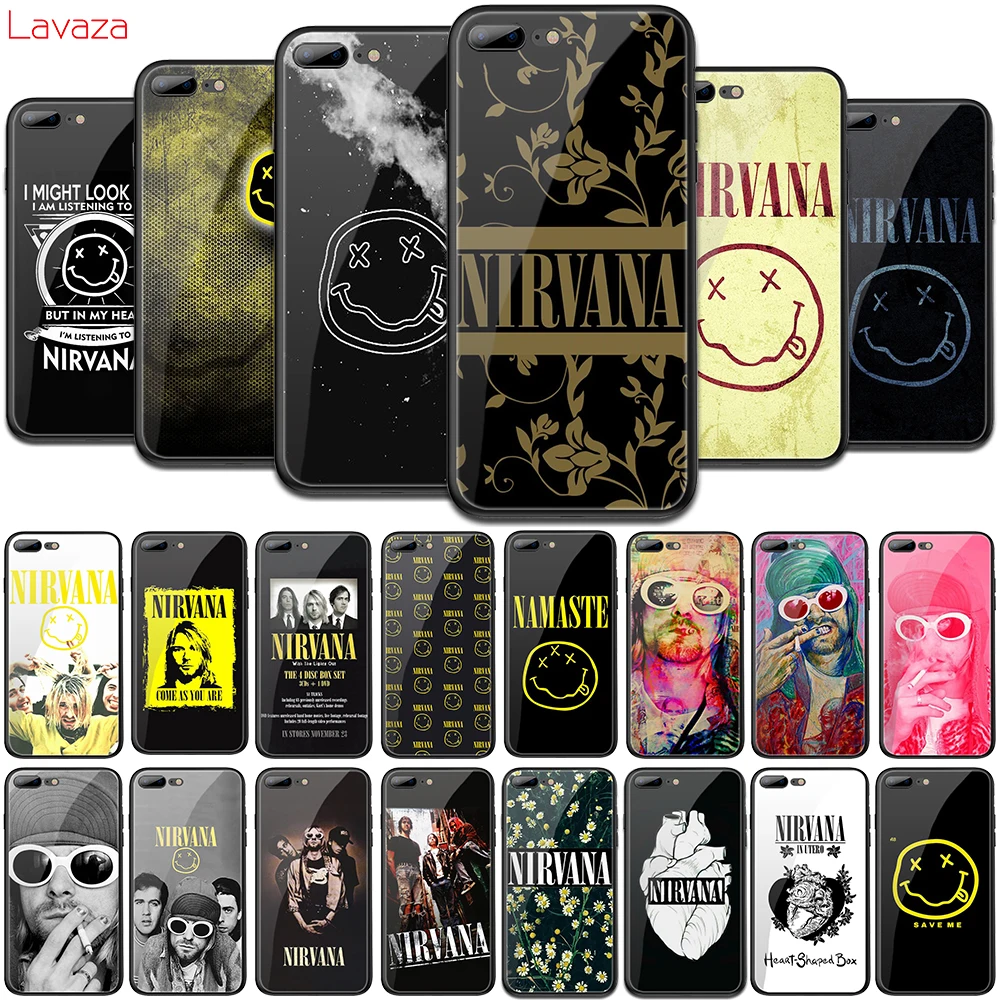 Чехол Lavaza Nirvana из закаленного стекла для iPhone 6 6S 7 8 Plus 5 5S SE XR X XS 11 Pro MAX|Бамперы| |