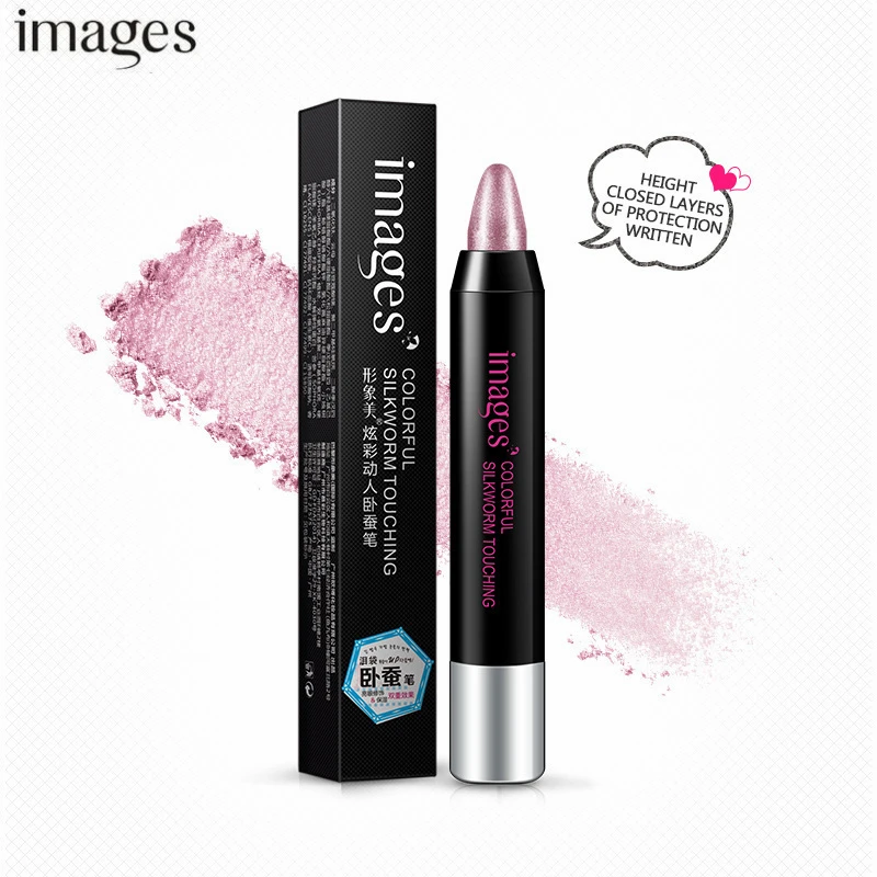 Изображения макияж хайлайтер тени для век Карандаш мерцающий блеск Тени набор