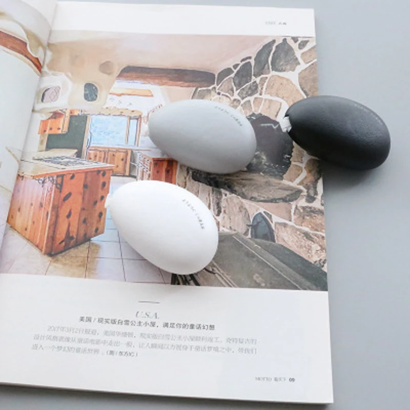 

1pc 6.5*4.5cm Creative Minimalist Mini Stone Correction With Solid Color Student Office Error Correction Zone Tape Band