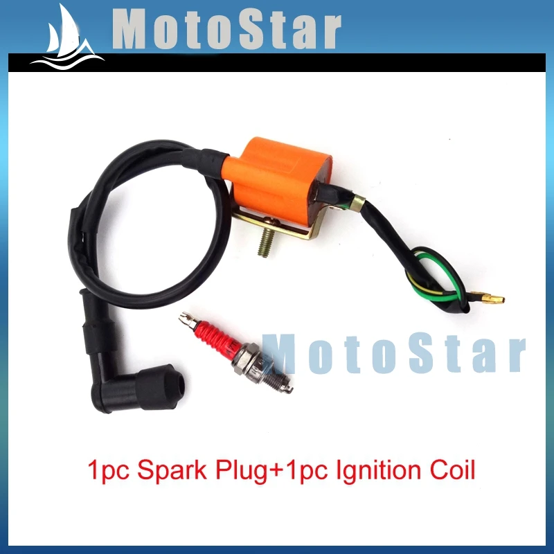 Гоночная катушка зажигания + Свеча A7TC для двигателя 50cc 70cc 90cc 110cc китайская Lifan Zongshen