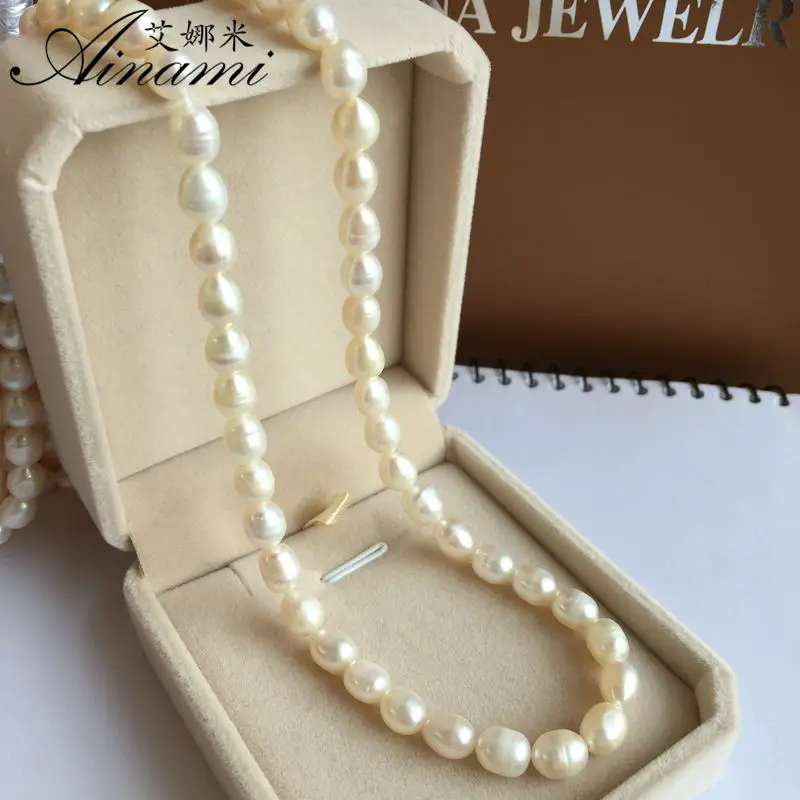 [Ainami] ожерелье Жемчужное ювелирное изделие натуральный пресноводный жемчуг 6-6 5