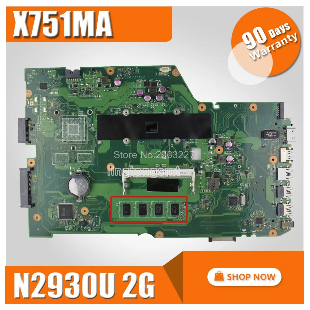Материнская плата для For Asus k751M K751MA X751MA R752M R752MA X751MD rev2.0 процессор материнской платы