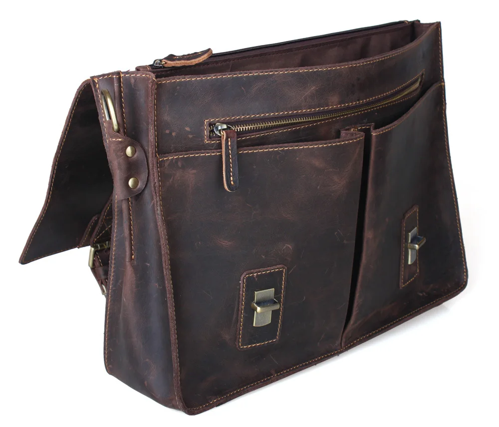 TIDING винтажная сумка из воловьей кожи для школы брендовые дизайнерские сумки