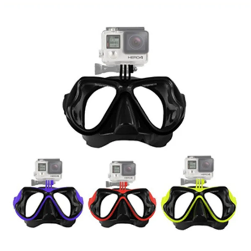 Подводная маска для дайвинга камеры Gopro Xiaomi Yi из закаленного стекла Акваланга Hero 4
