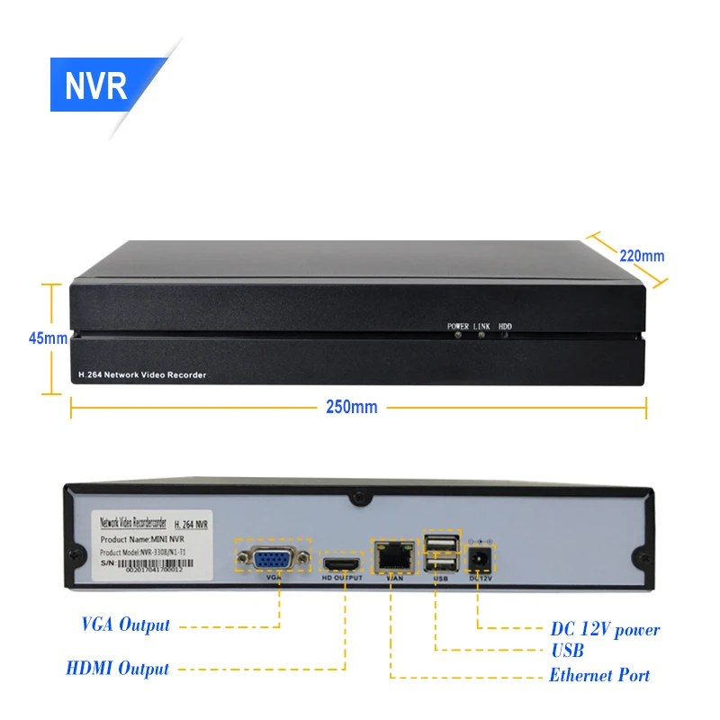 HJT SONY IMX 323 беспроводная Wifi IP система наблюдения ссtv 8CH Full HD 1080P NVR комплект наружная