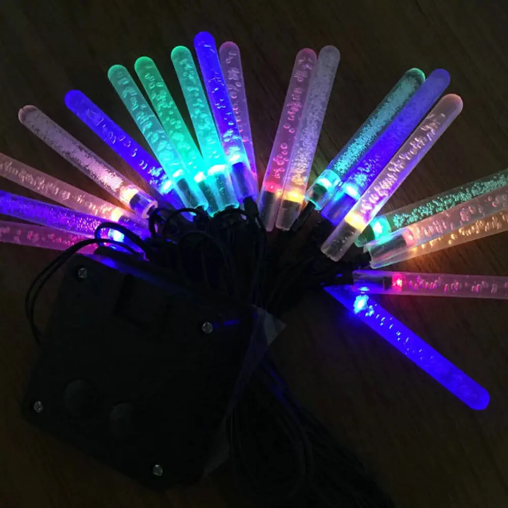 20LED Fairy Light Water Drop Solar String Romantic Garden Outdoor Super Bright for Xmas Decor Bubble Icicle Yard Festival Lamp | Лампы и