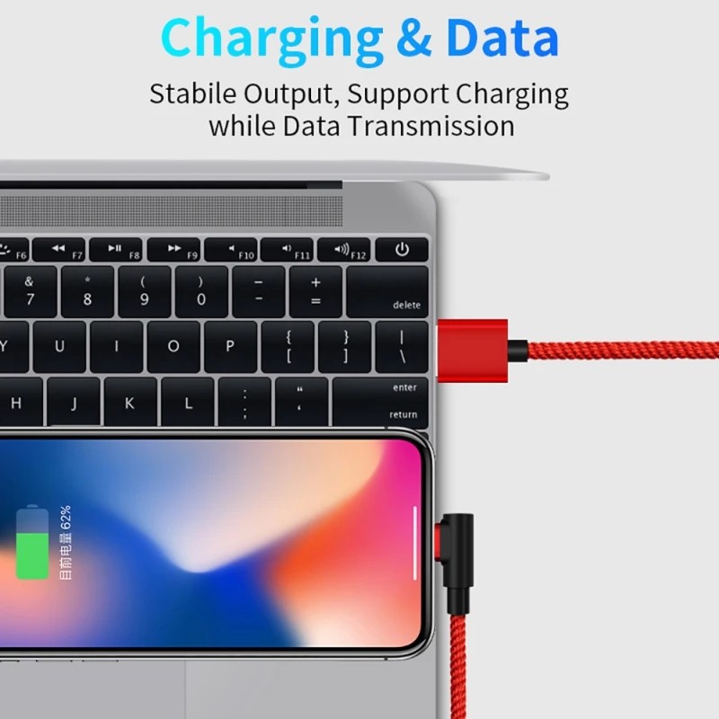Магнитный прямоугольный адаптер для быстрой зарядки iPhone Lightning Android разъем типа C