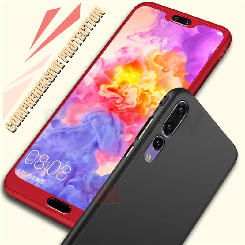 360 полный защитный чехол для Huawei P30 P20 Pro Mate 20 Lite Nova 3 3i 4 P10 P9 Honor 10 9 8X Жесткий ПК со