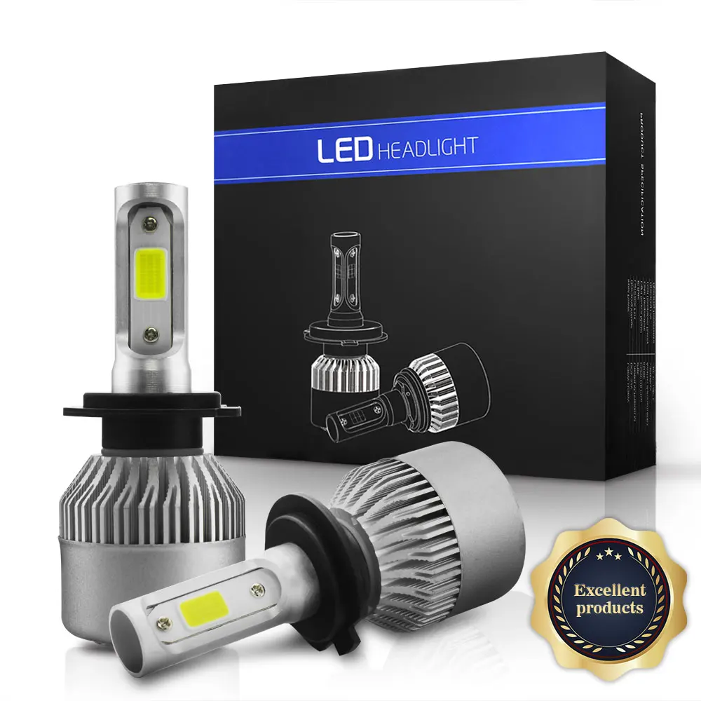 TXVSO8 LED H4 H7 H11 H9 H8 9006/HB4 H1 H3 9005/HB3 9004 9012 автомобильные лампы для фар машины 36Wx2 8000LM 6500K