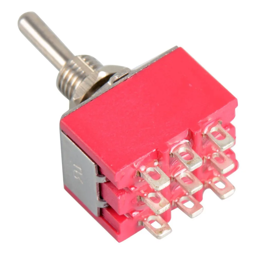 1 шт. 9-контактный разъем мини тумблер 3PDT 2 положение ВКЛ-на 2A250V/5A125VAC | Обустройство