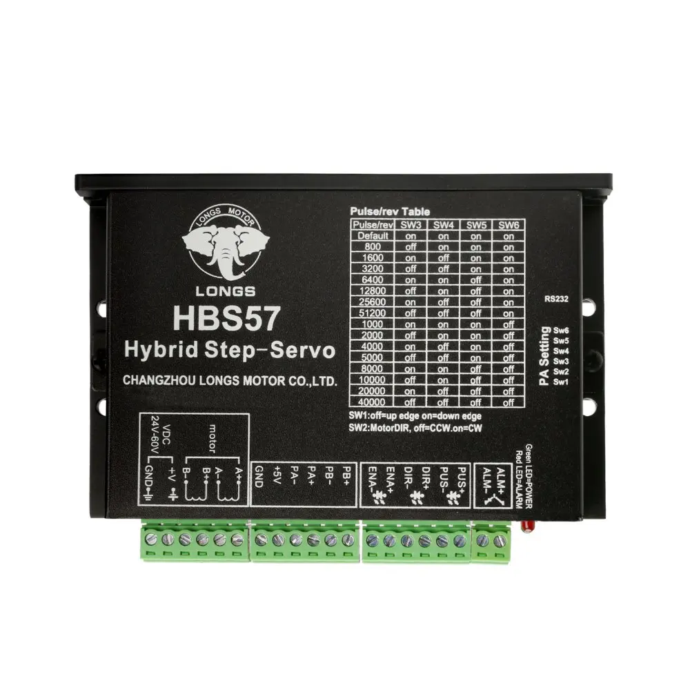 Гибридный сервопривод с замкнутой петлей для маршрутизатора ЧПУ 3 оси HBS57 + 23SSM2440