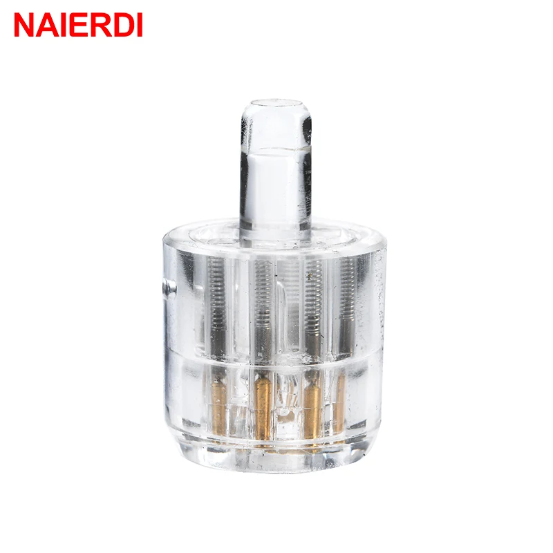 NAIERDI тренировочный замок семиядерный цилиндр прозрачный видимый выбор Cutaway