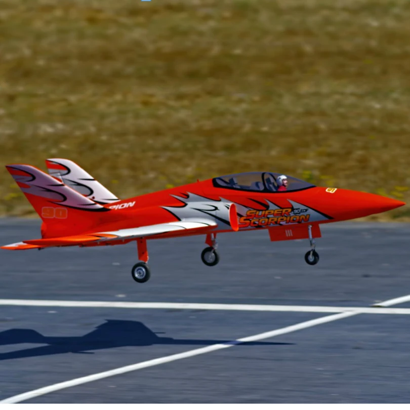 FMS 90 мм Super Scorpion Ducted Fan EDF Jet 6S 7CH с клапанами убирает EPO высокоскоростной PNP RC модель