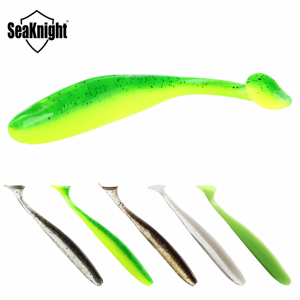 SeaKnight Мягкая приманка SL015 7 г 114 дюйма мм 6 шт. искусственная Т образный хвост червь