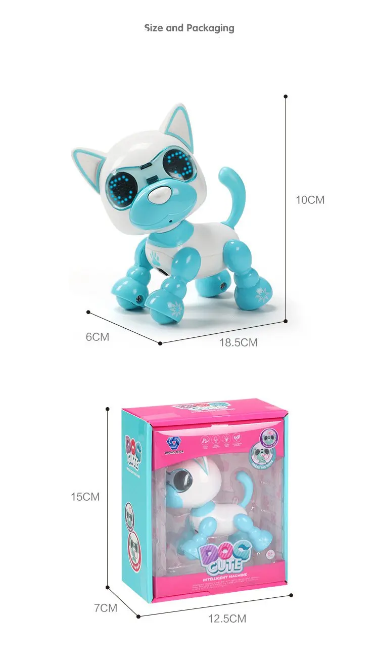 Детская игрушка робот собака Интерактивная умная детская Pet выгула собак