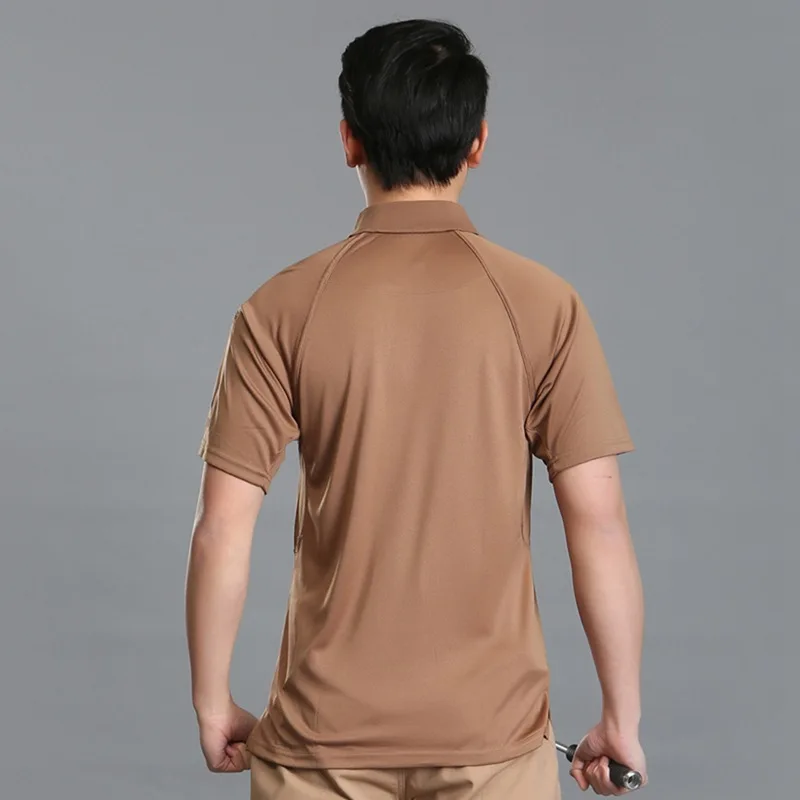 Летняя мужская футболка в стиле милитари облегающая с коротким рукавом для