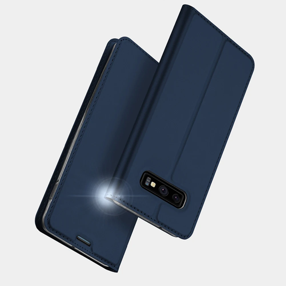 Чехол книжка из искусственной кожи с бумажником Защитный чехол для samsung S10 плюс S10e