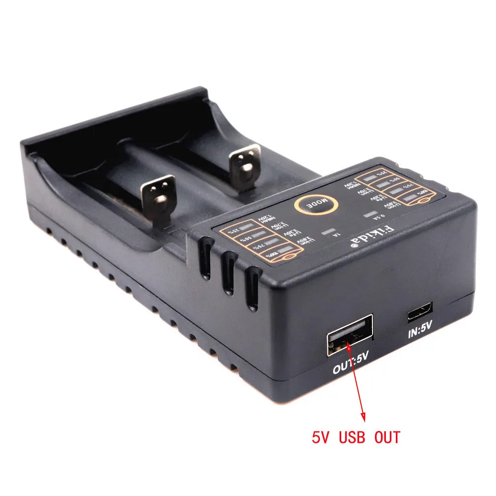 Зарядное устройство Fikida F2 18650 1,2 v 3,7 v 3,2 v 3,2 v 3,85 v Aa/Aaa 18350 26650 10440 14500 16340 25500 Nimh зарядное устройство для литиевых батарей