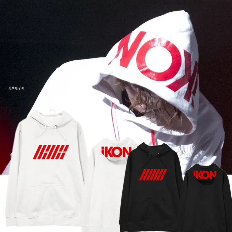 K-pop ikon martial arts concert B.I Kim Hanbin BOBBY Chih-yuen с той же кепкой и защитным капюшоном для отдыха
