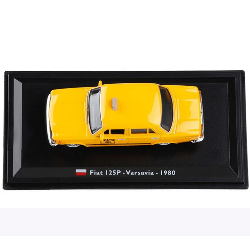 Классическая модель такси FIAT 125P Varsavia 1980 в масштабе 1:43 из металлического сплава