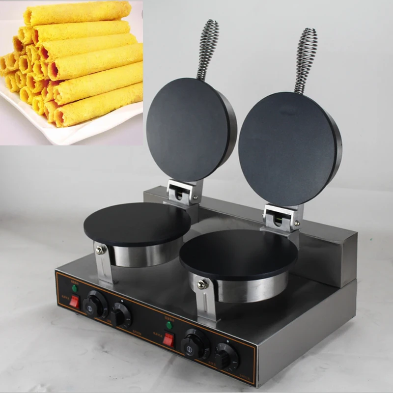 

China New style crispy egg roll maker machine/Manual Egg roll wafer biscuit machine