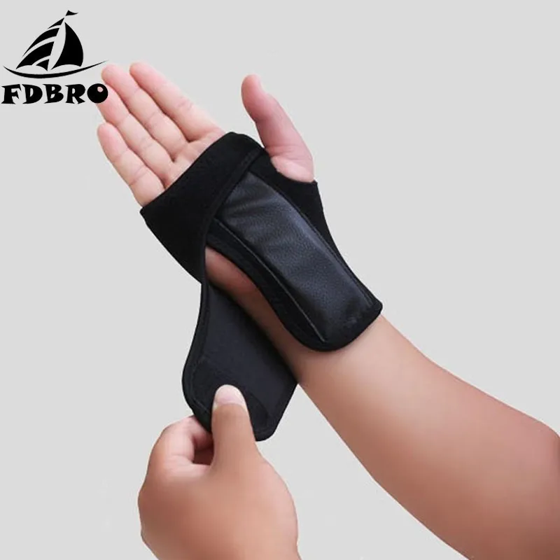 Спортивные нарукавники FDBRO 1 шт. профессиональные для поддержки запястья защита
