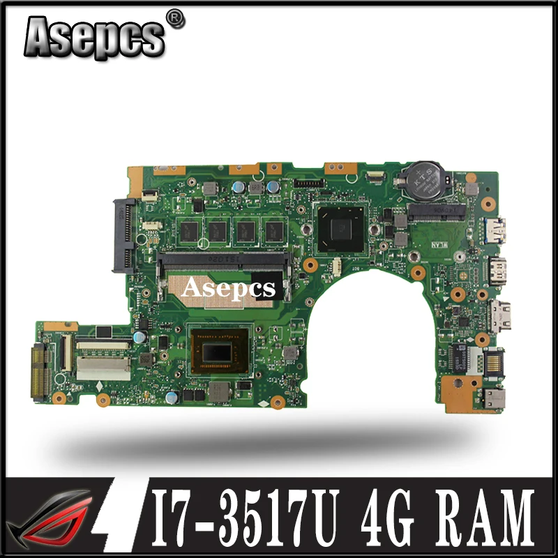 Asepcs S400CA материнская плата для ноутбука For Asus S500CA S400C S500C S400 S500 тестовая