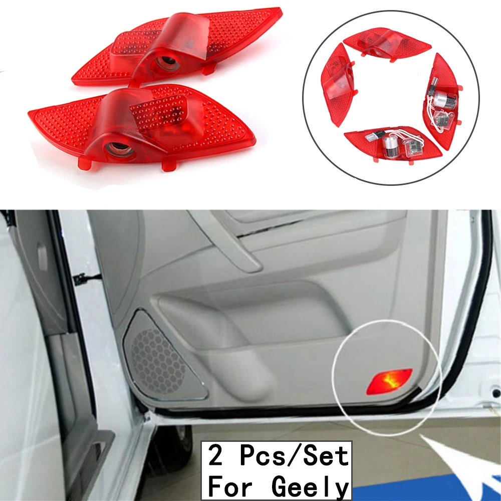 Ghost Shadow Projetor 3 Вт с линзы логотипа включает в себя 12 В только для Geely/Emgrand/EC7